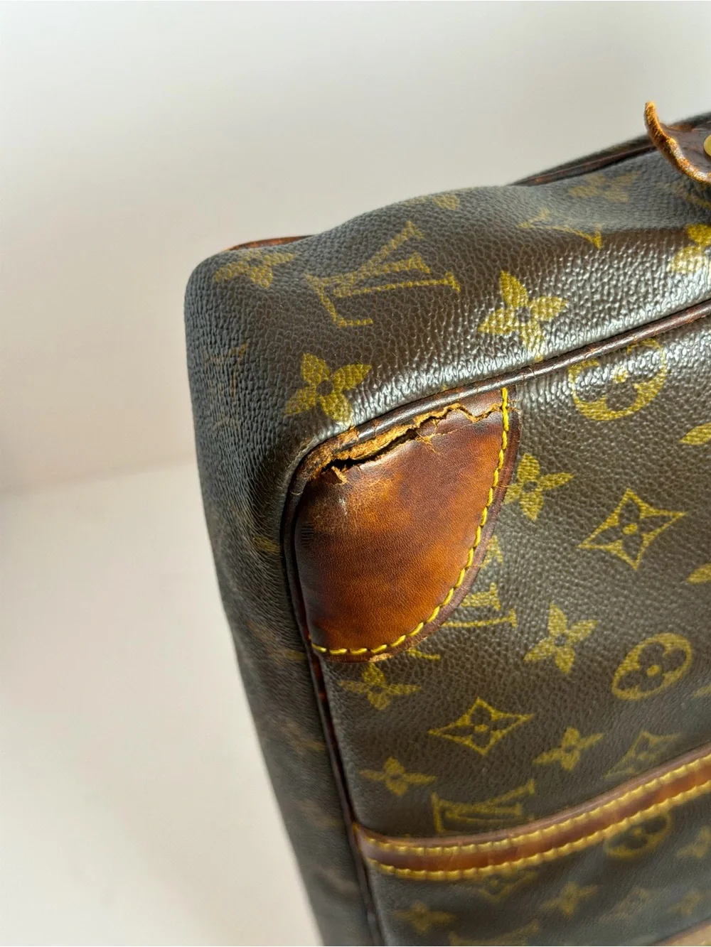 Vintage Louis Vuitton Monogram Canvas Porte Documents Voyage Briefcase